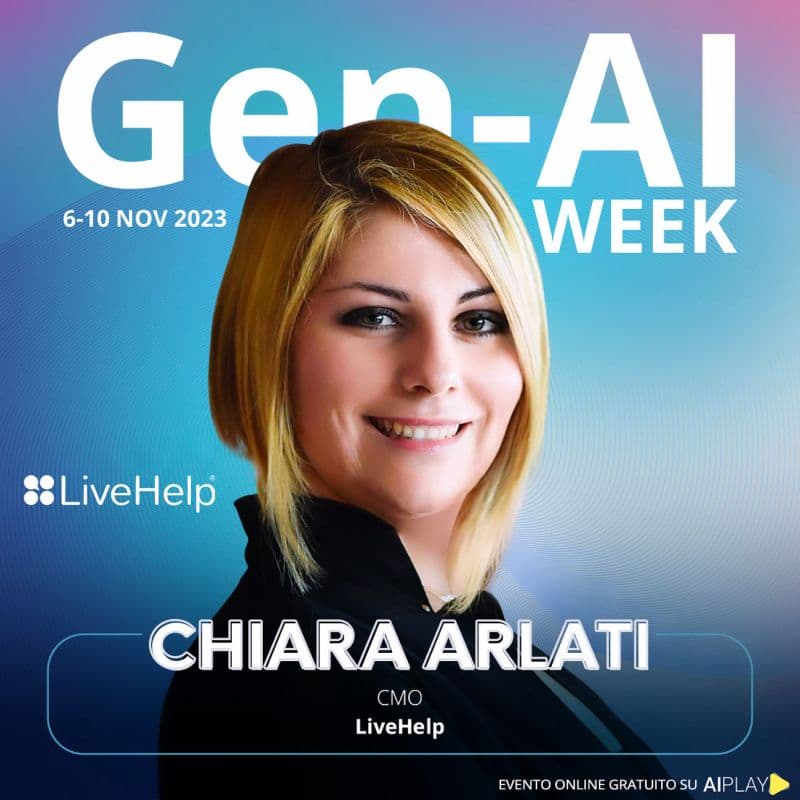 Chiara Arlati sarà speaker alla Generative-AI WEEK