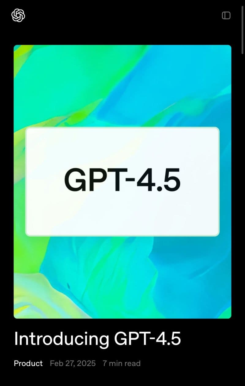 BREAKING NEWS: È NATO GPT-4.5