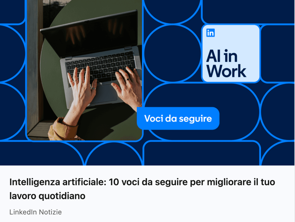 Chiara Arlati scelta da Linkedin tra le 10 voci AI da seguire: "un riconoscimento che non avrei mai immaginato"